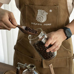 Wooden coffee measuring scoop for kitchen and coffee bar use