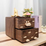 Wooden monitor riser for office and home workspace