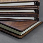 Wooden notebook cover with premium solid wood texture