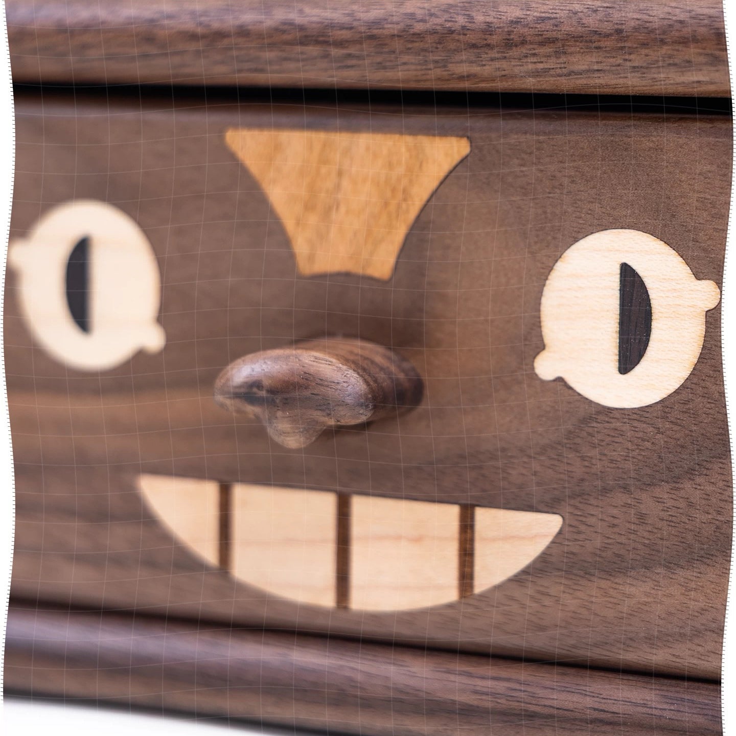 Wooden tabletop cabinet with two drawers for small items