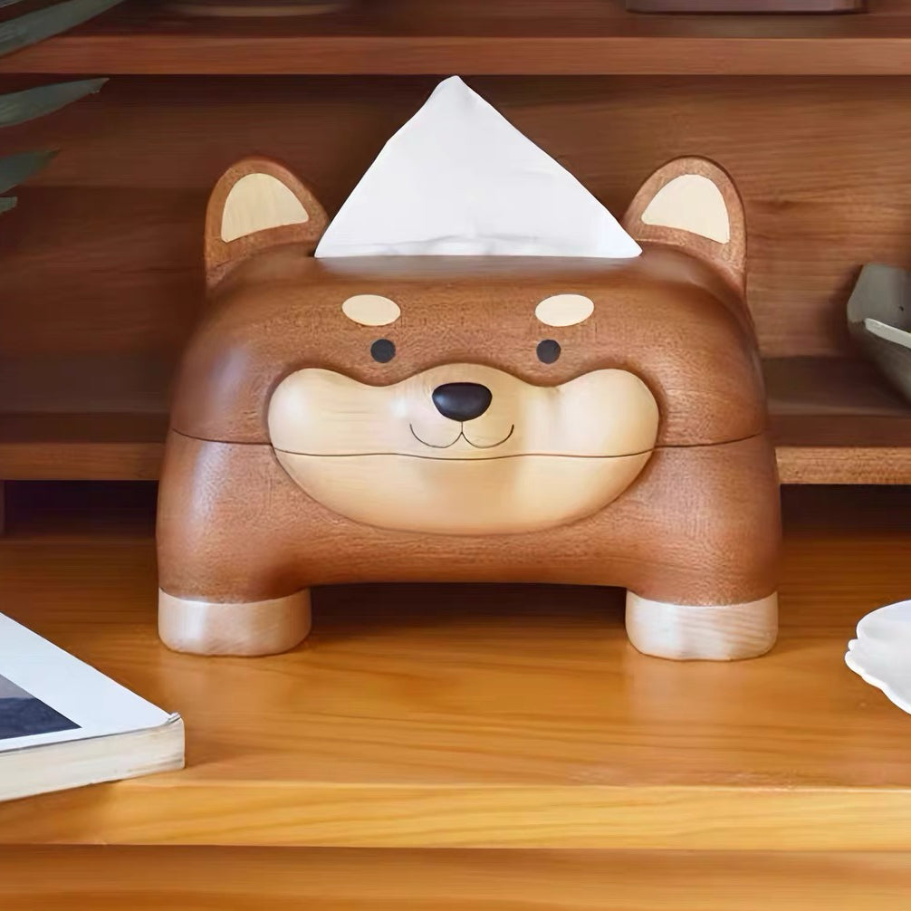 Wooden tissue box cover for stylish home interiors