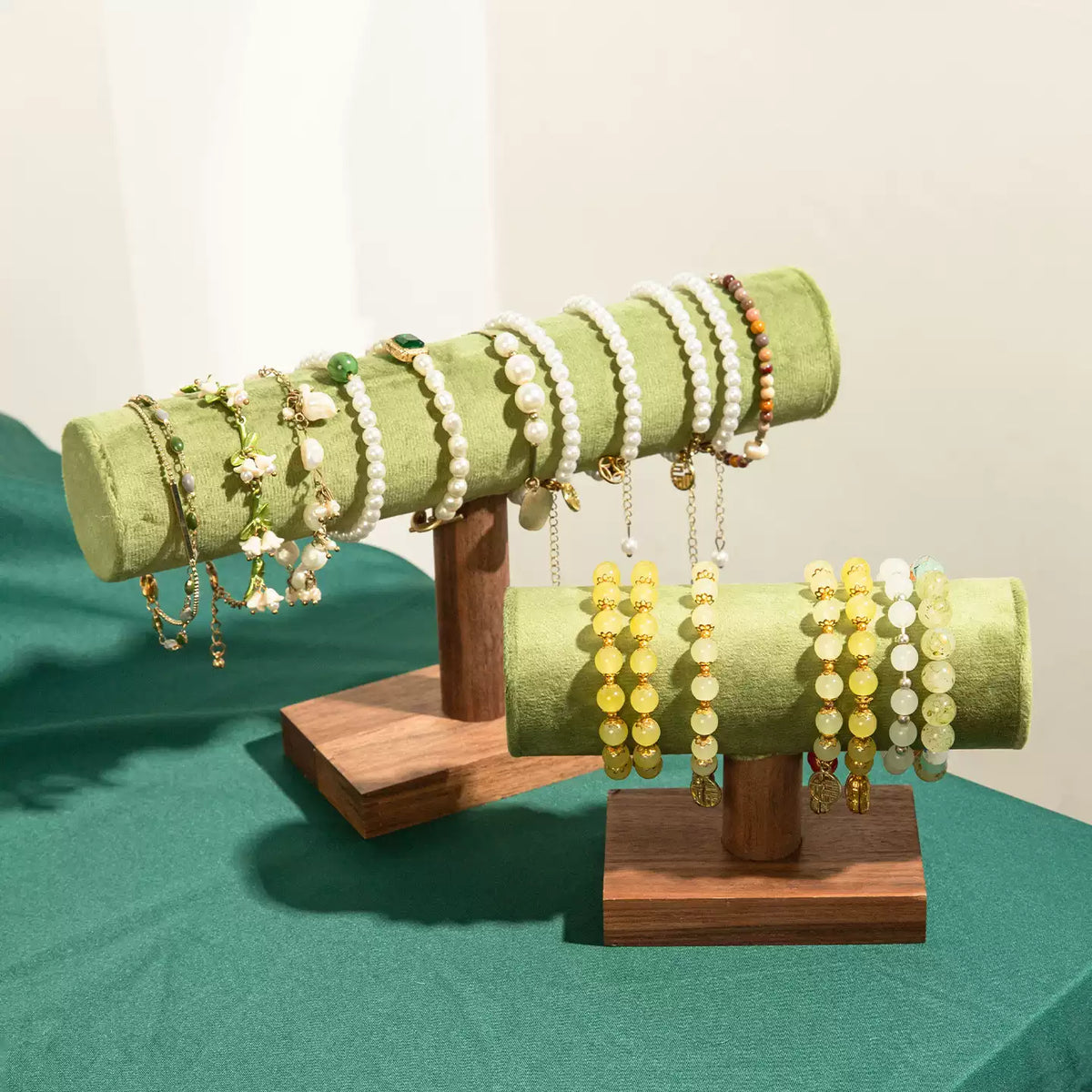 Elara Solid Walnut Bracelet Display Stand
