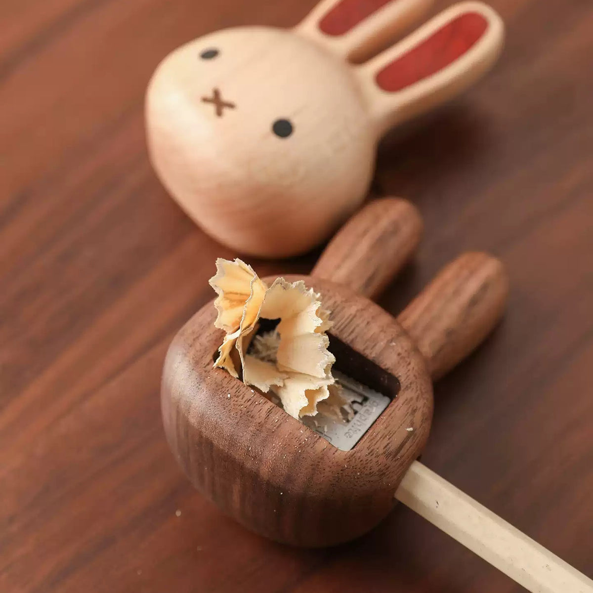 Mimi Solid Wood Bunny Pencil Sharpener